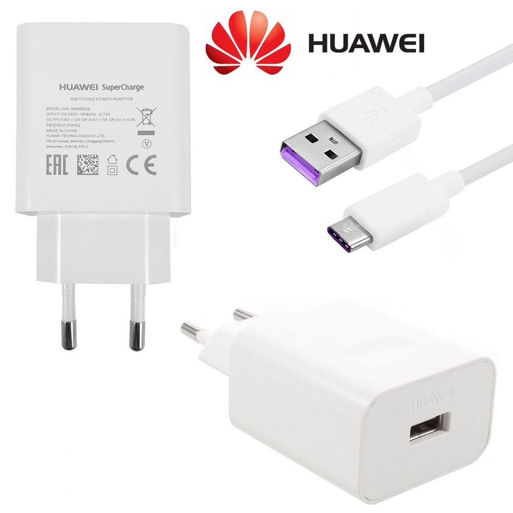 Оригинално зарядно устройство Huawei Super Charge Type-C 220V 4.5V 5A за Huawei Lite / P20 Pro / Mate 20 Pro / Mate 20 | Онлайн магазин за аксесоари за телефони.
